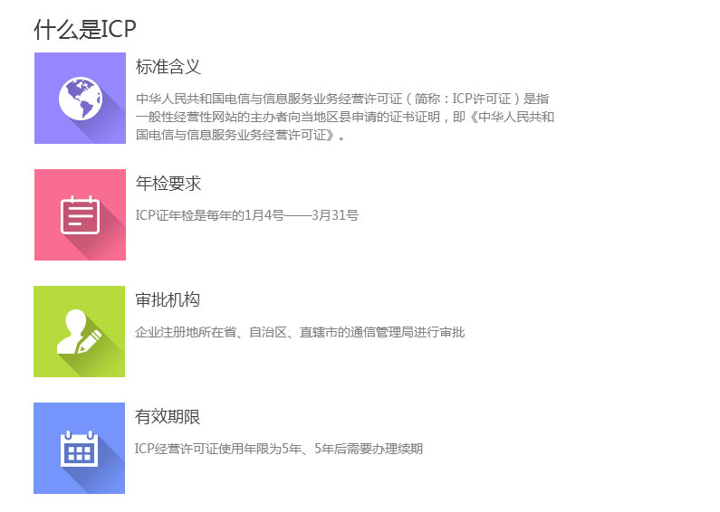 ICP經營許可證申請